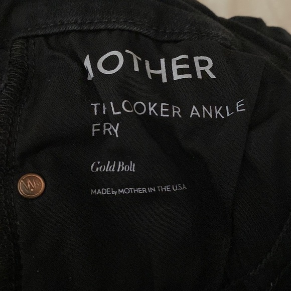 Rare MOTHER 
Looker Ankle Fray Distressed Jeans with Lightning Bolt (J2) - Picture 10 of 10